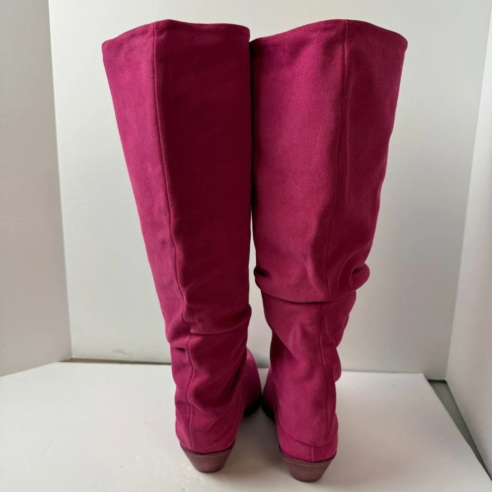 Free People Take Me To Tucson‎ Pink Suede Slouch Boots $350